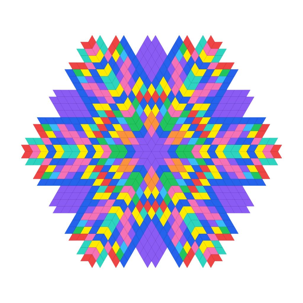 Hexagonal mandala